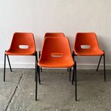 1960s Mid-Century modern dining set by Schreiber Furniture and AB tubular Products