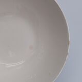 Salad bowl in earthenware Digoin Sarreguemines trompe l'oeil basket in blue