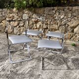 Marcello Cuneo model 4 chairs series "Luisa" 1970