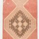 3x11 Vintage Runner Rug, Peach Color Rug, Vintage Runner Rug, 91x328Cm