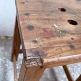 Wooden workshop stool
