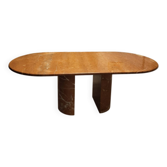 Vintage pink marble dining table