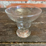 Set of 6 Vintage Glass Ice Cream Bowls Design France #D697