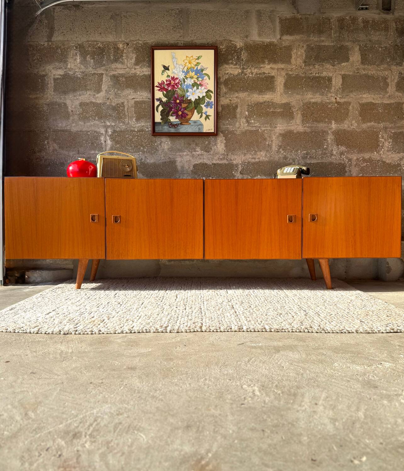 Vintage Scandinavian teak sideboard, 1960s/70s.