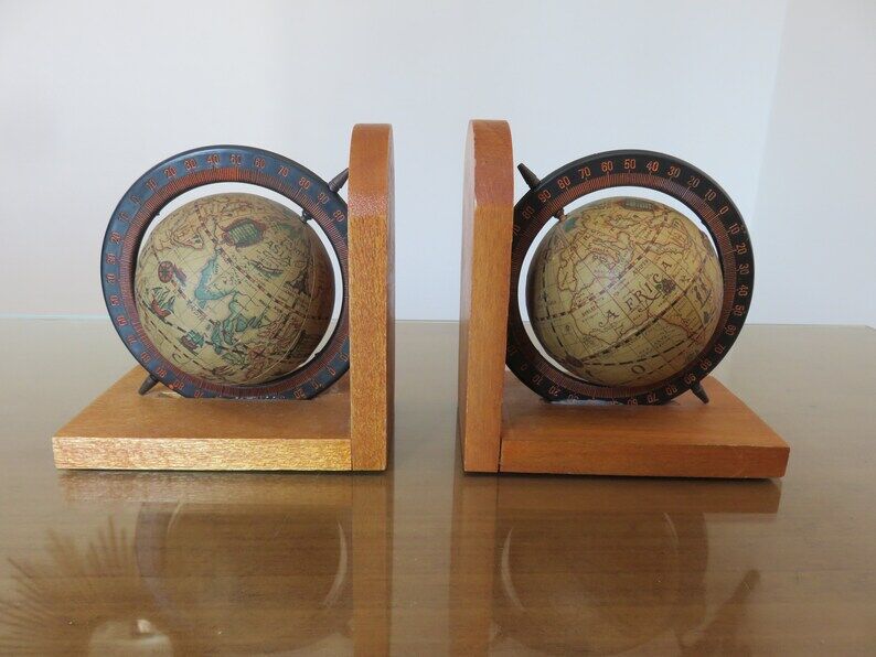 Old pair of greenhouse books globe 60s 70s