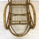 Vintage 1960s rattan rocking chair