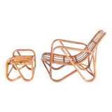 Rattan lounge chair