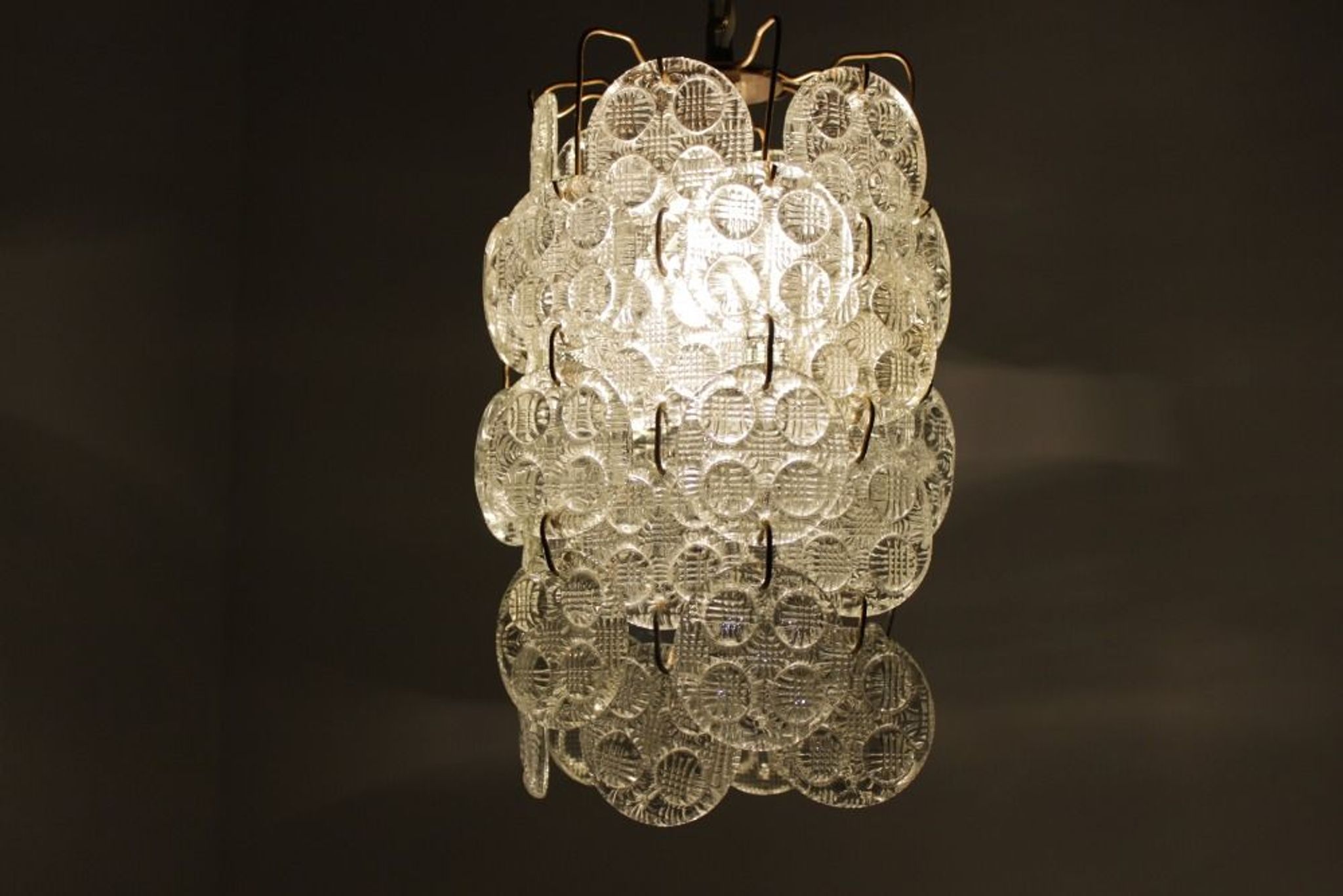 Chandelier glass of Železny Brod 1970 s