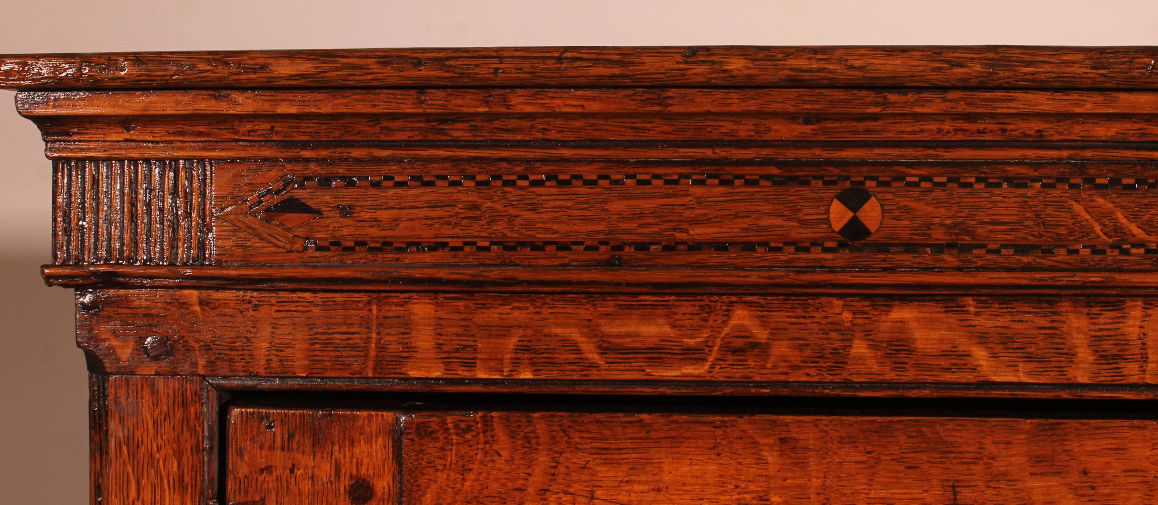 2-Body Oak Cupboard - 18th Century
