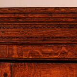Buffet 2 corps dit cupboard en chêne, XVIIIème siècle