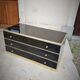 Commode Roche Bobois vintage noir laqué