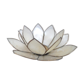 Bougeoir fleur de lotus en nacre et laiton