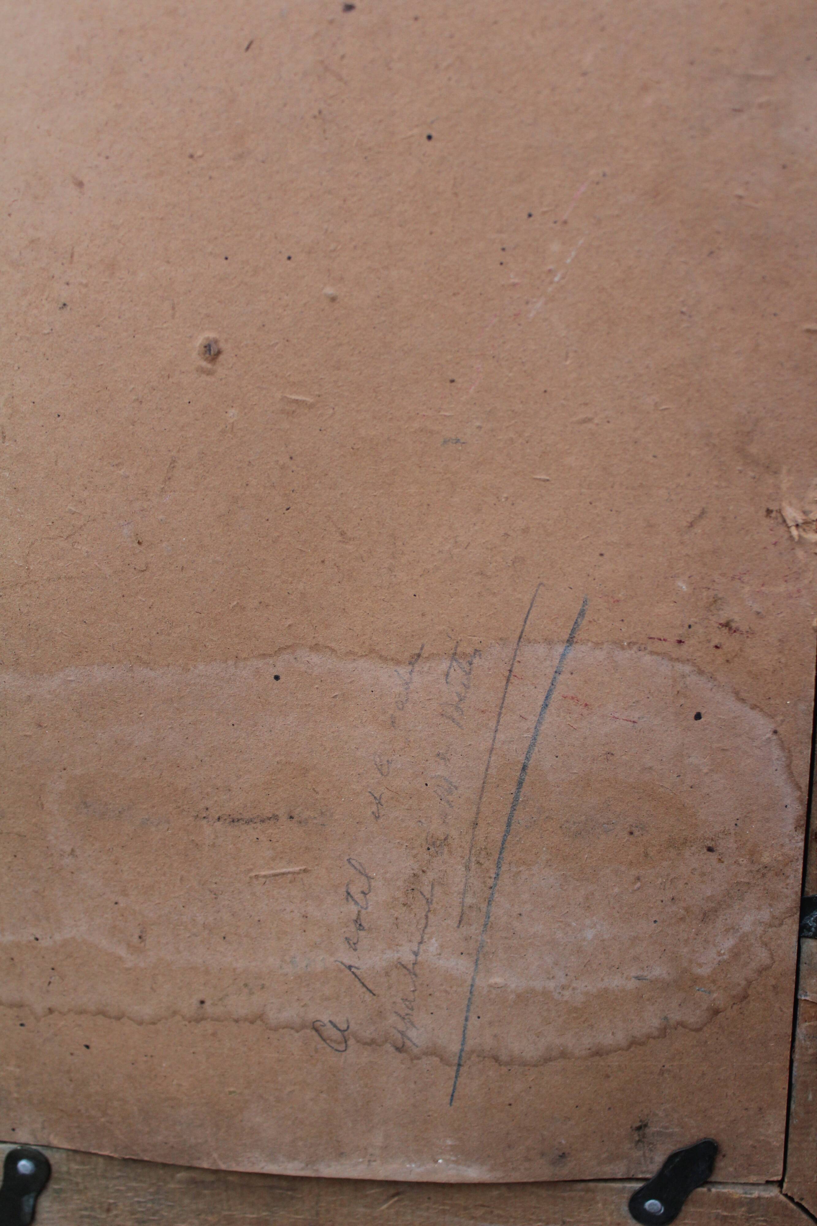 Pastel portrait Young man signed jules Tristani