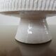 Pot cover in white ceramic 60s 70s