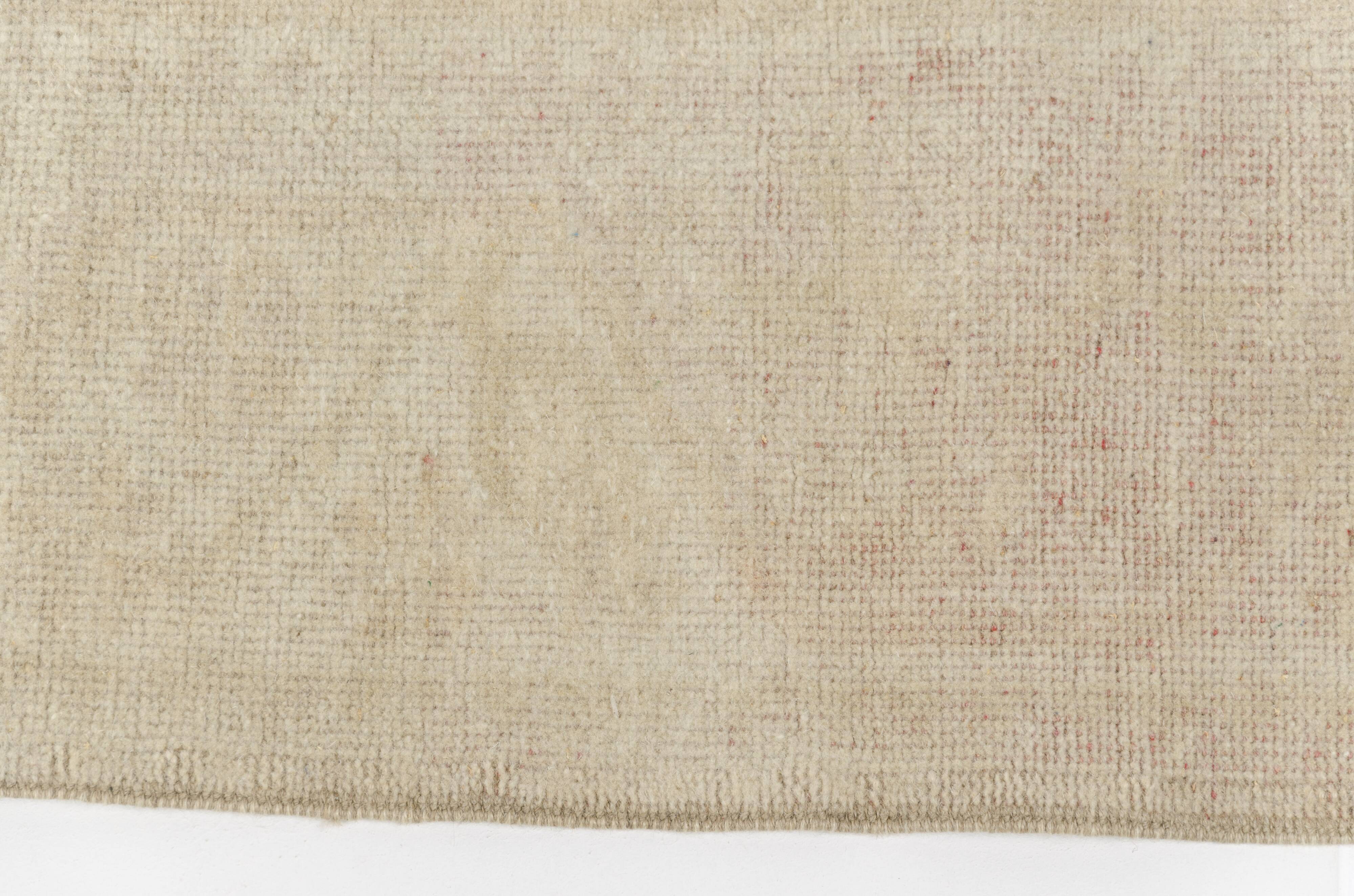 Oushak Vintage Anatolian Wool Carpet