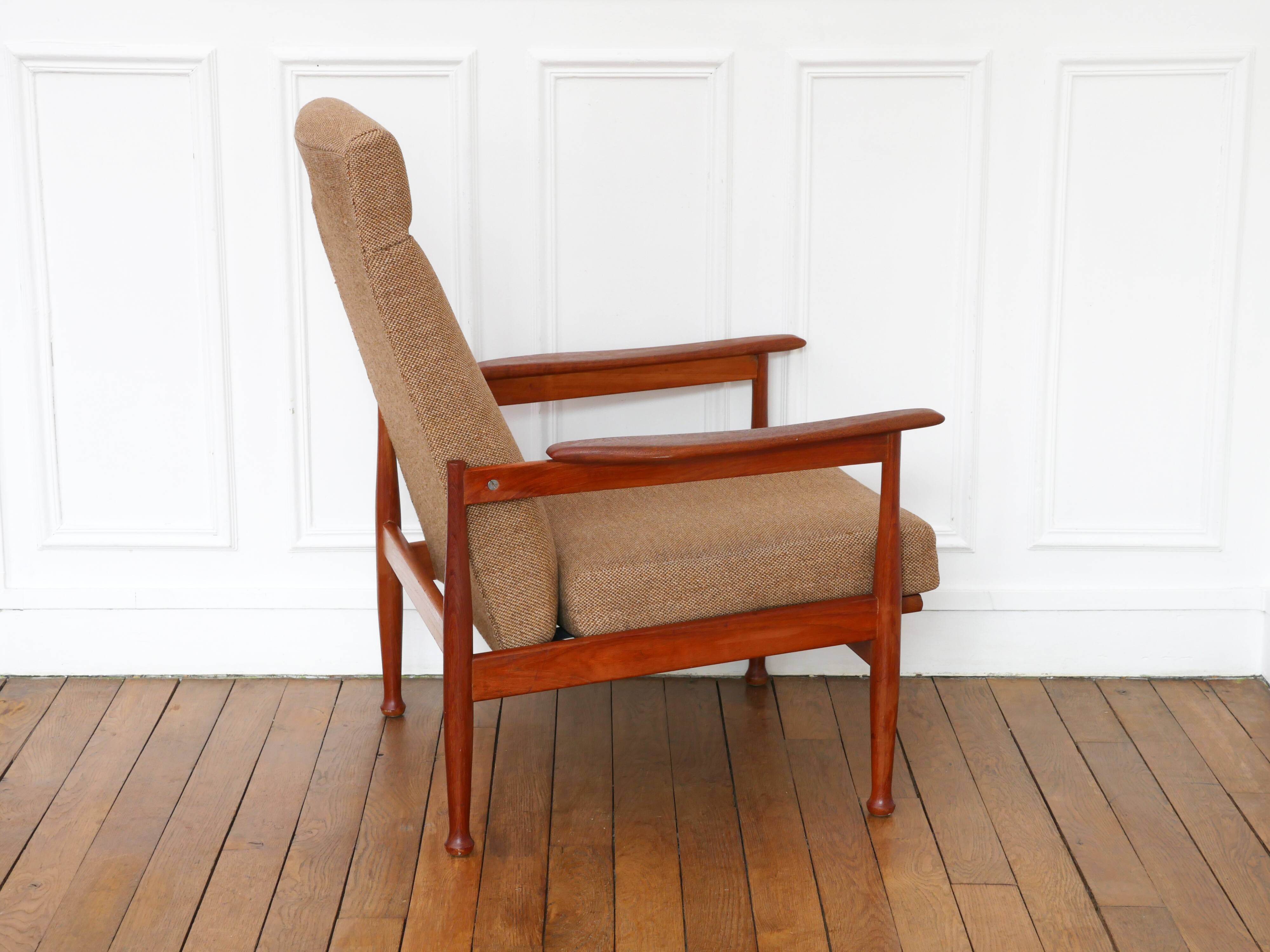 Teak armchair Guy Rogers