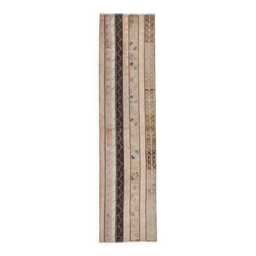 Mid Century Modern Vintage Runner Rug, 71x290Cm