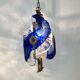 Murano blue glass chandelier suspension. 80 years