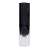 Vase en verre Murano noir dépoli
