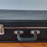 Black Suitcase Rigid Retro Style
