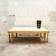Brass coffee table and Travertine Italia 1970s