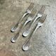 4 silver-plated forks