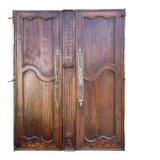 Pair of Louis XV oak wardrobe doors – 18th century