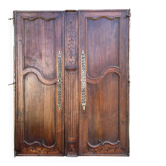 Pair of Louis XV oak wardrobe doors – 18th century