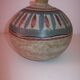 Vase boule en grès vintage signé Kamini
