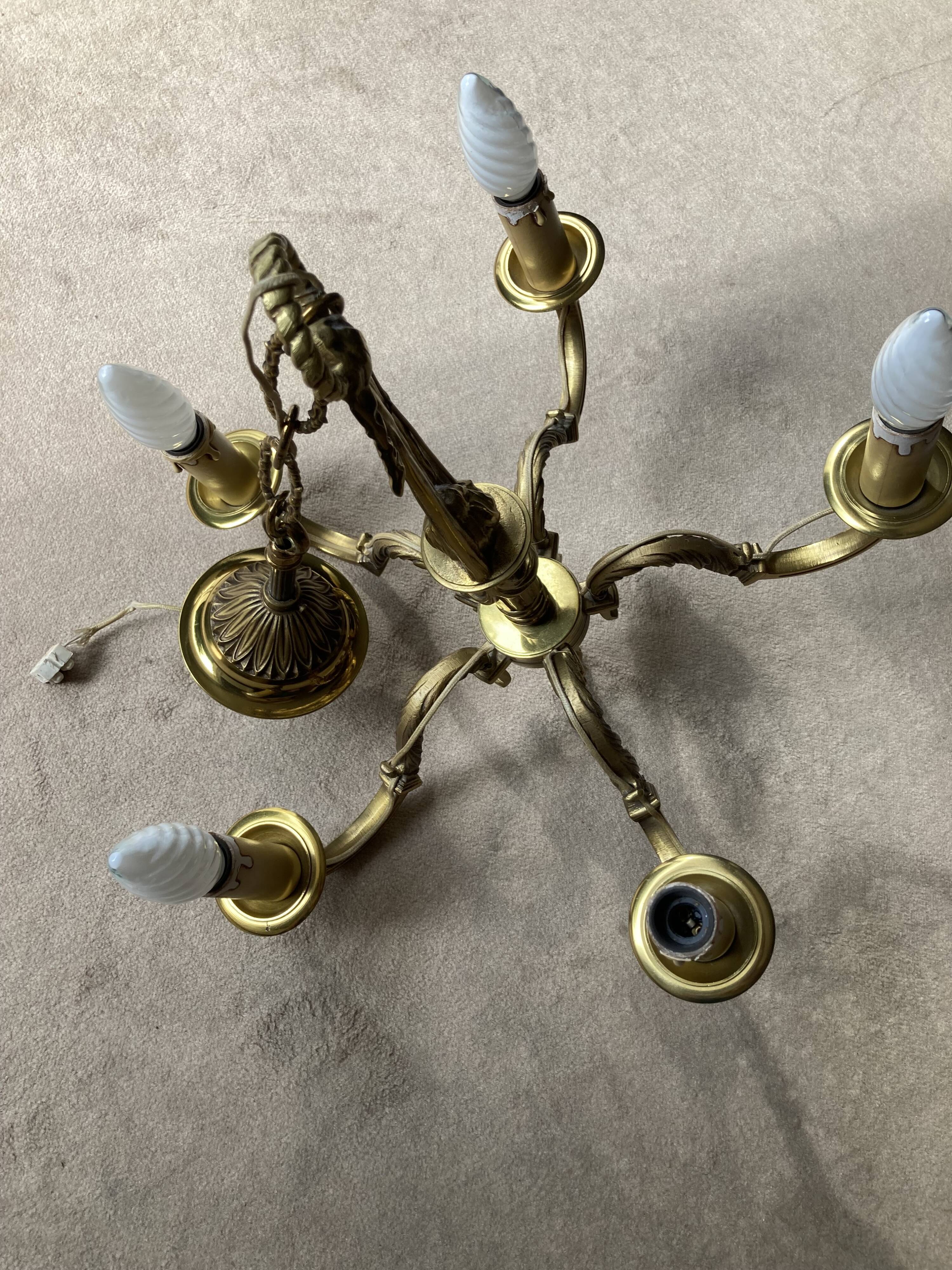 Lustre style Louis XV en bronze