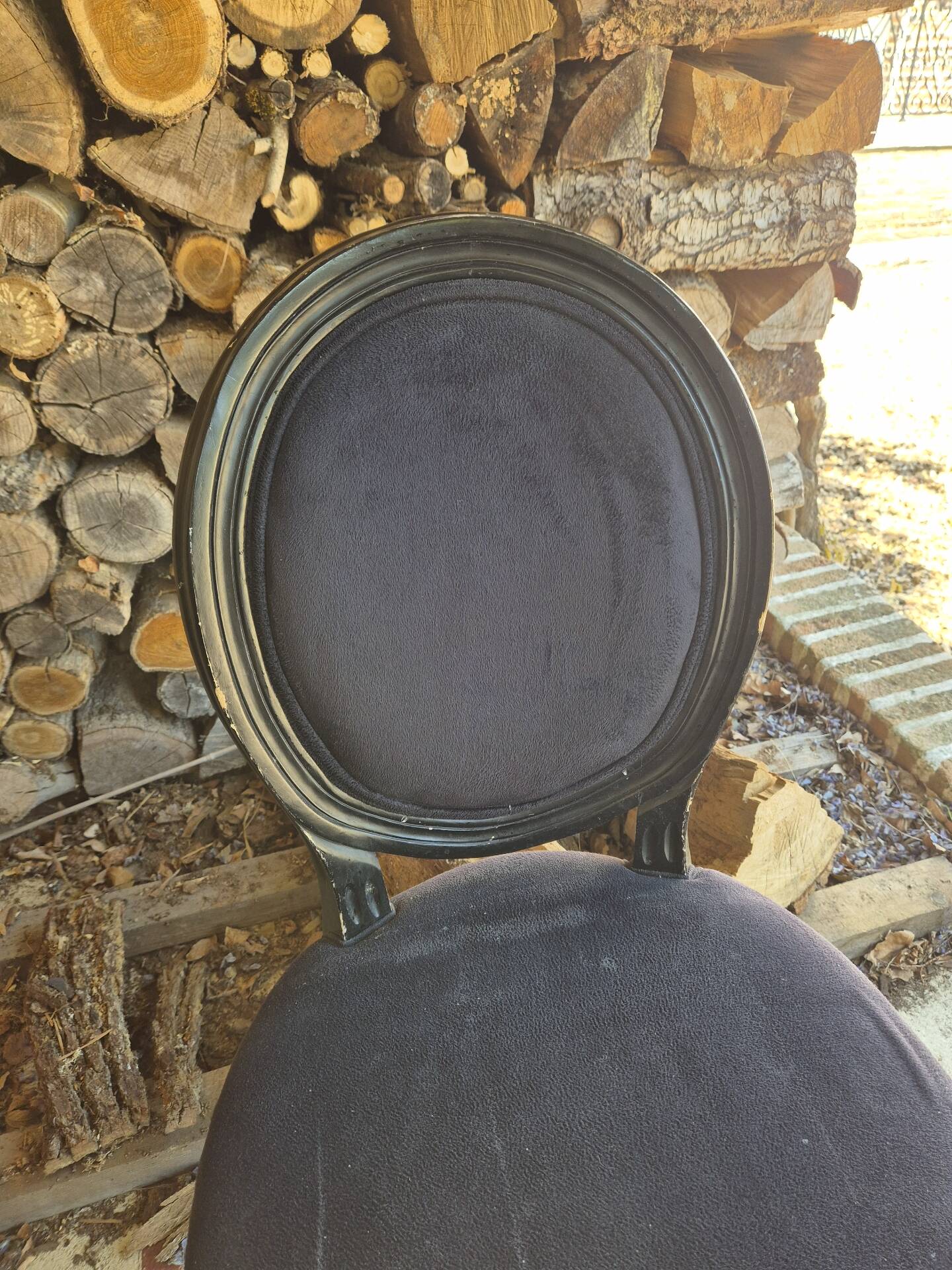 Louis XVI style medallion chairs