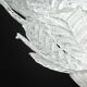 Florence, large size Murano clear transparent vintage glass ceiling light