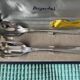 Silver-plated metal salad cutlery Argental