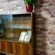Bibliothèque rénovée vitrine années 1960 rétro vintage, Polska