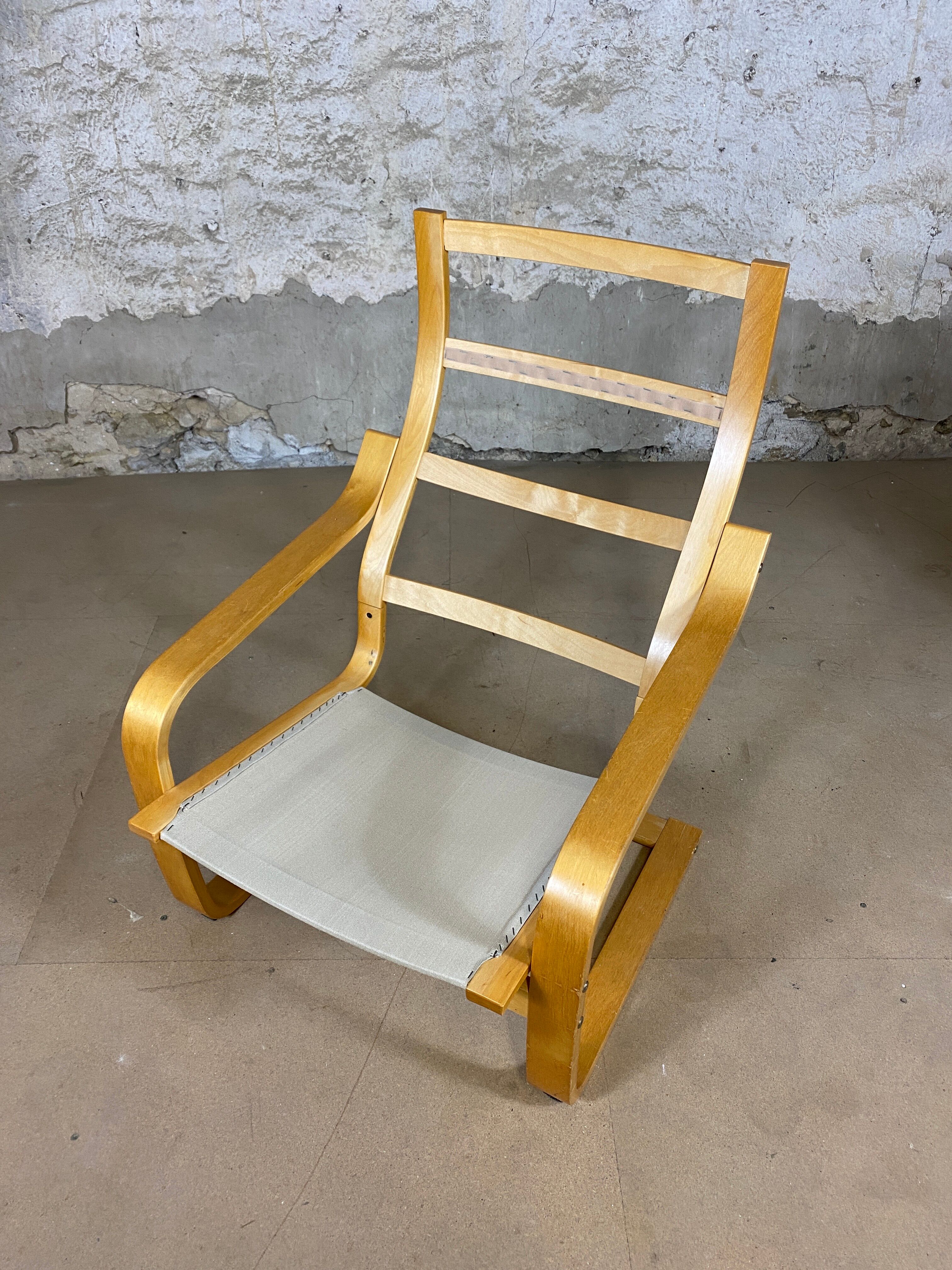 Pair armchairs ikea black leather