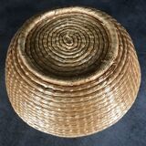 Vintage woven straw basket 29 cm