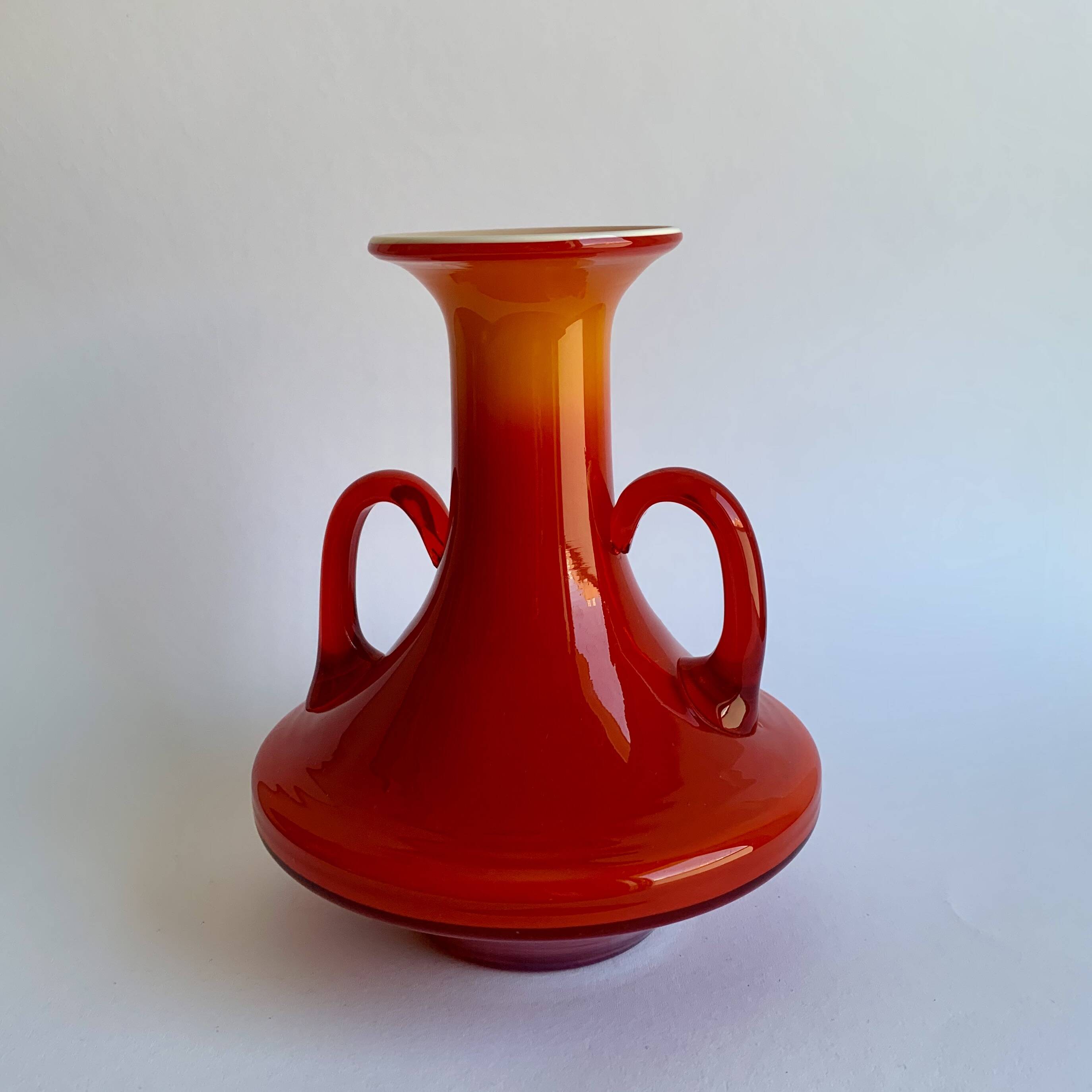 Vintage Glass Vase – 1970s