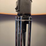 Ikea chrome metal floor lamp DLG Verner Panton - vintage 1980s lamp