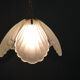 Vintage Italian glass and brass chandelier, 1970s