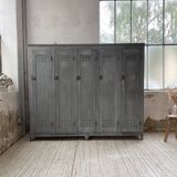 XXL workshop locker with blue patina