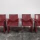 Chaises en cuir par Tito Agnoli pour Matteo Grassi, Modèle Korium, 1979