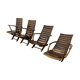 Series of 4 relax armchairs from the 60s/70s by Triconfort