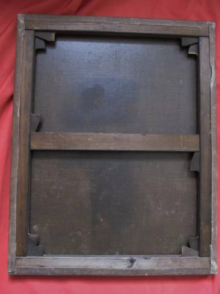 Portrait of Man Smoking Pipe Painting