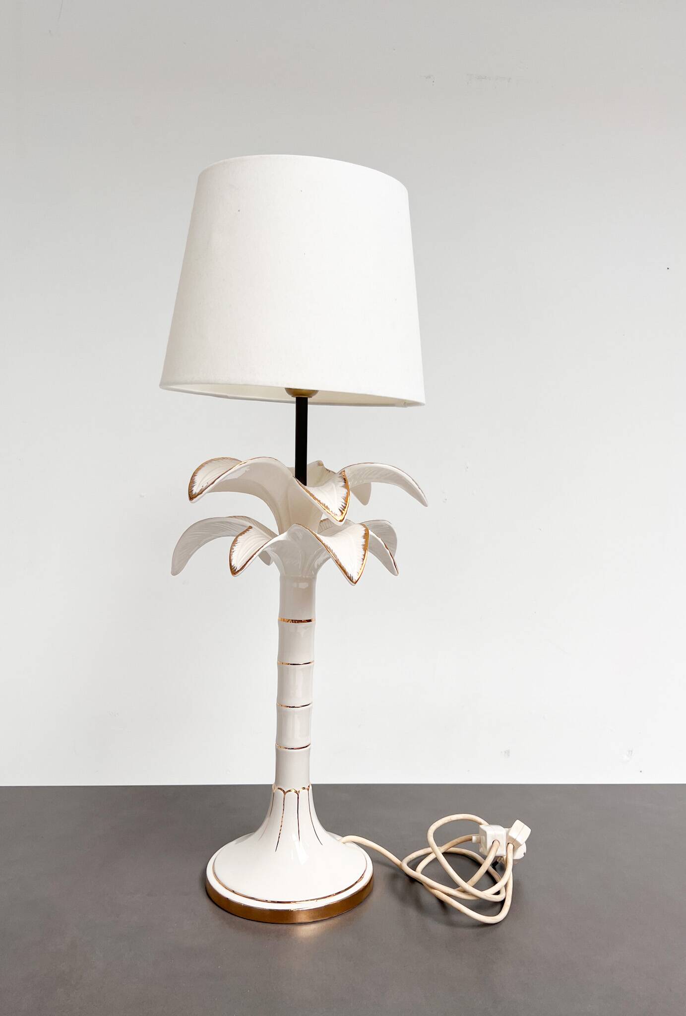 Palm tree lamp attributed to Tommaso Barbi, 1970s
