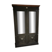 Late 19th century display case in solid oak