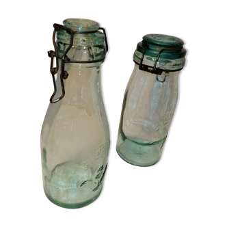 Jar and glass bottle "La Lorraine"