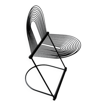 Chaise balançoire cantilever postmoderne du milieu du siècle par Ohl pour Lübke, 1980