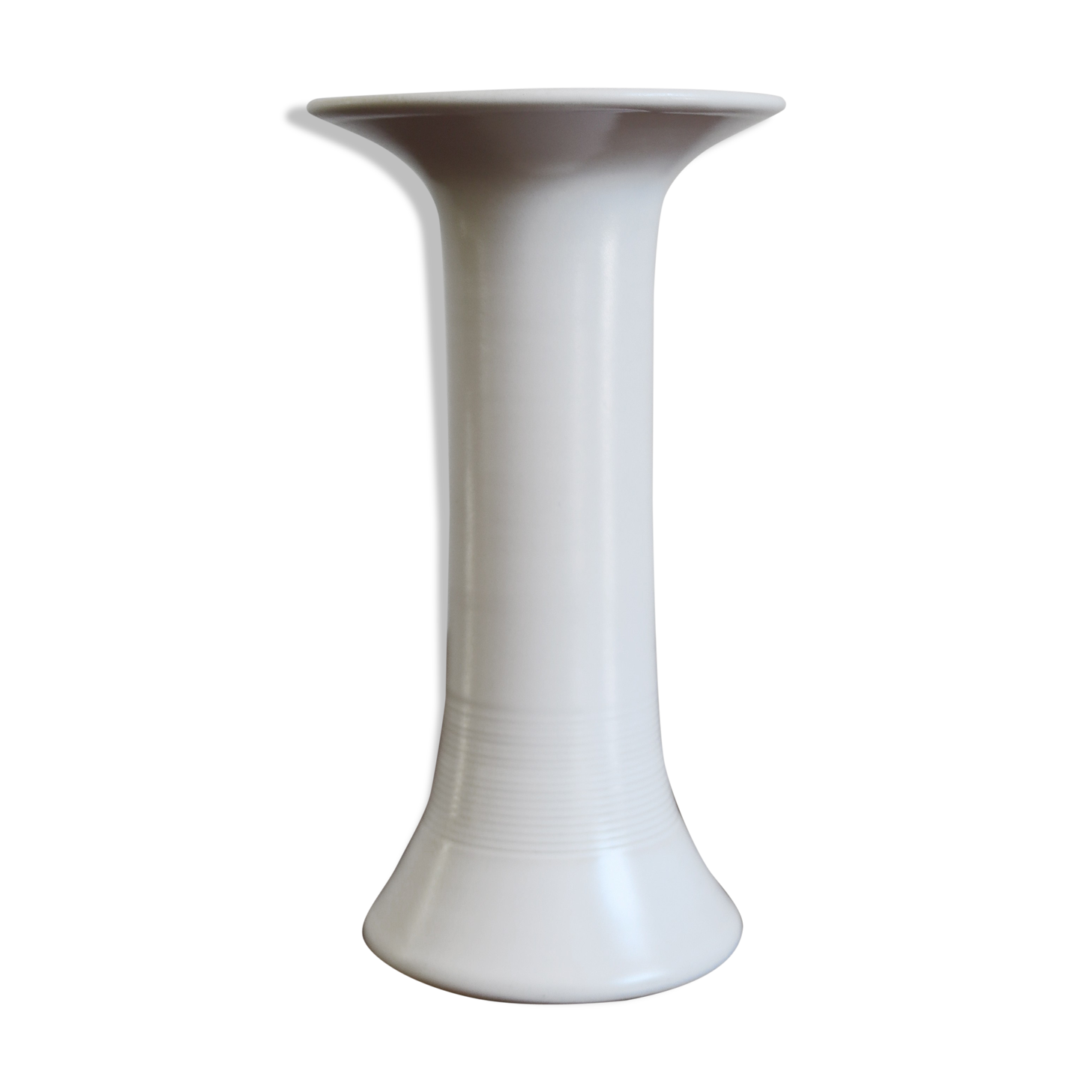 Franco Bucci Italian white ceramic vase, 1970s