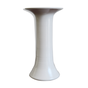 vase en céramique blanche italienne Franco Bucci, années 1970