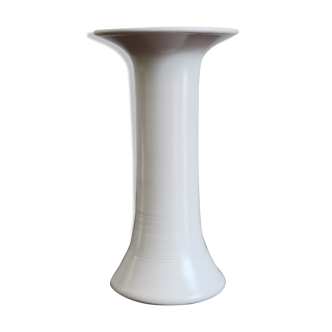 Vase en céramique blanche italienne Franco Bucci, années 1970